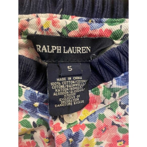Ralph Lauren Girls' Floral Sleeveless Dress Size 5 Multicolor Casual - Picture 4 of 5
